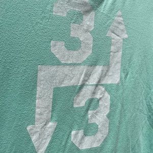 3 up ⬆️ 3 down ⬇️ mint green SS tshirt - baseball /softball. XS Bella canvas.